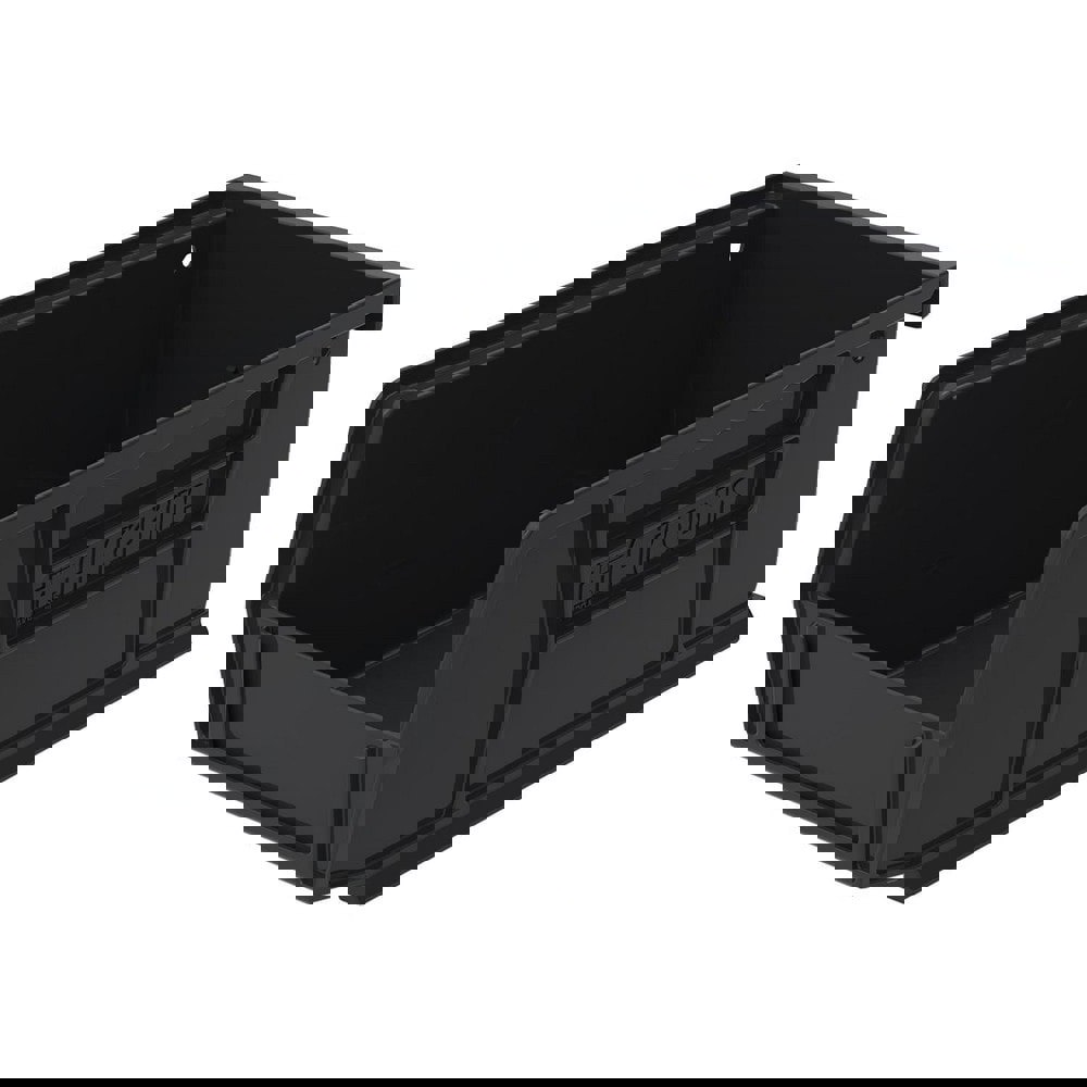 Plastic Hopper Stacking Bin: Black